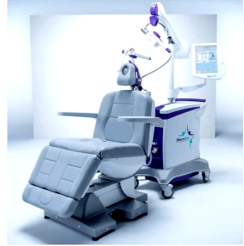 NeuroStar TMS device — FDA-cleared transcranial magnetic stimulation system used at New Sunrise Mental Health